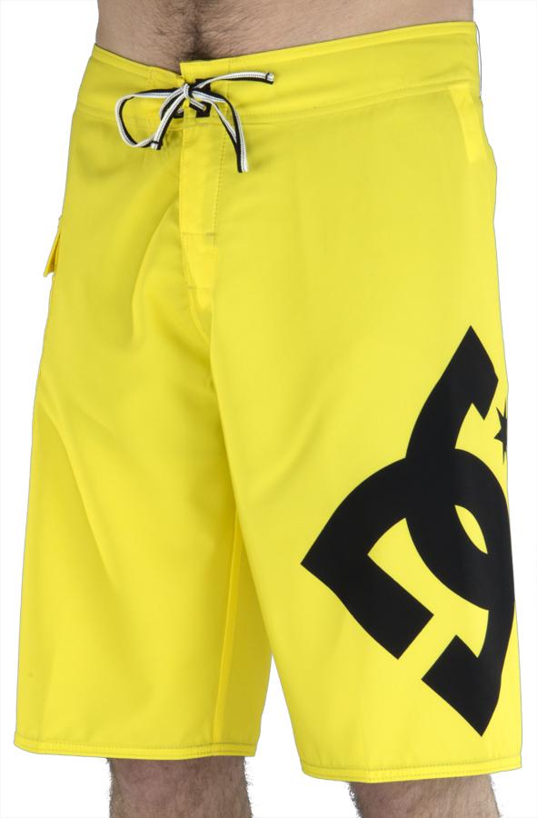 DC Lanai ESS 4 Board Shorts, 38" Waist 24" Outseam, Blazing Yellow